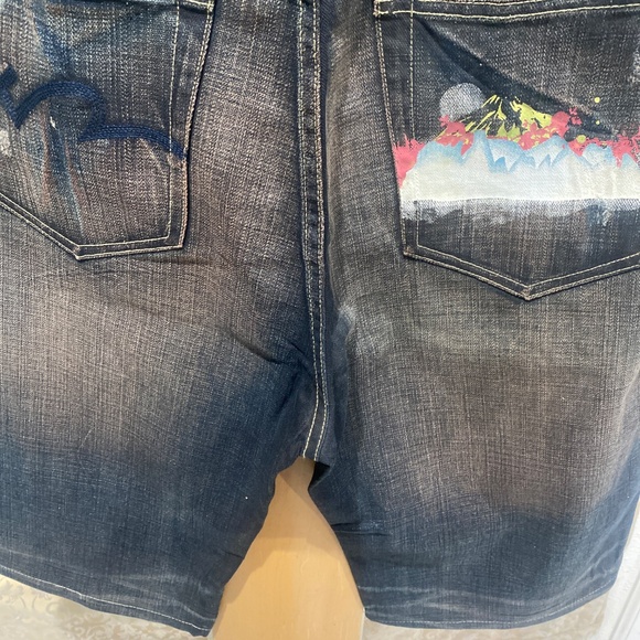 Five Pointz Vintage  Wash Fashion Shorts Sz 36 - Picture 5 of 11